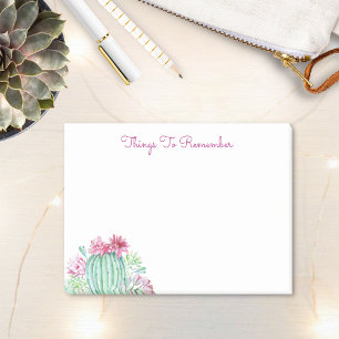 Post-it® Cactus Succulents Texte personnalisé