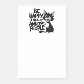 Post-it® Cadeau Amoureux des chats doux Sarcastic Kitty Hum