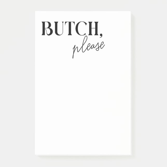 Post-it® Cadeau d'anniversaire de mariage lesbien masc butc (Devant)