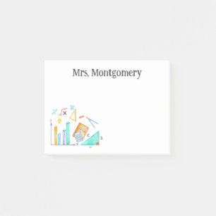 Post-it® Cadeau d'appréciation de l'enseignant en mathémati