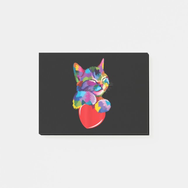 Post-it® Cadeau de chat mignon pour les amateurs de chaton  (Devant)