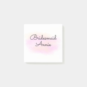 Post-it® cadeau de demoiselle d'honneur texte simple minima