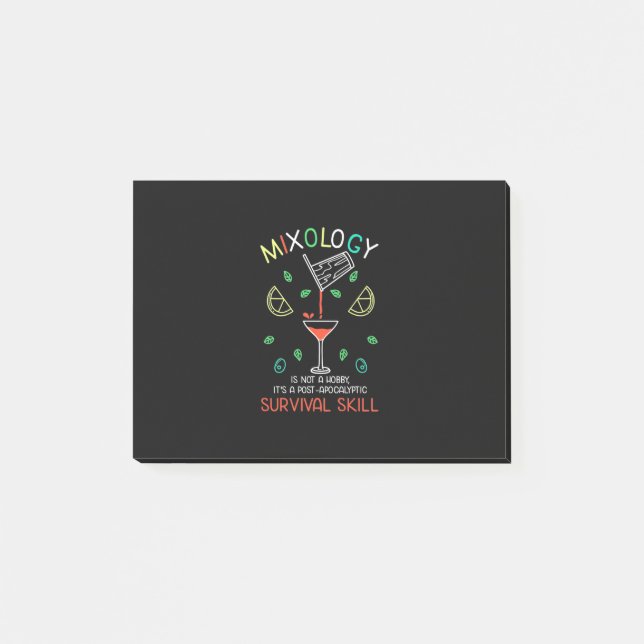 Post-it® Cadeau de Noël | Barman Mixologue (Devant)