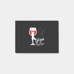 Post-it® Cadeau de Noël   J'aime le yoga et le vin