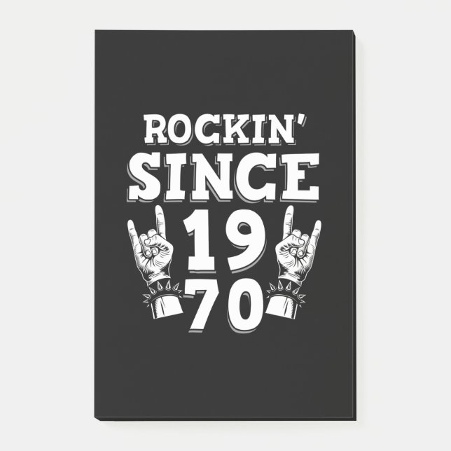 Post-it® Cadeau de Noël | Rockin depuis 1970 (Devant)