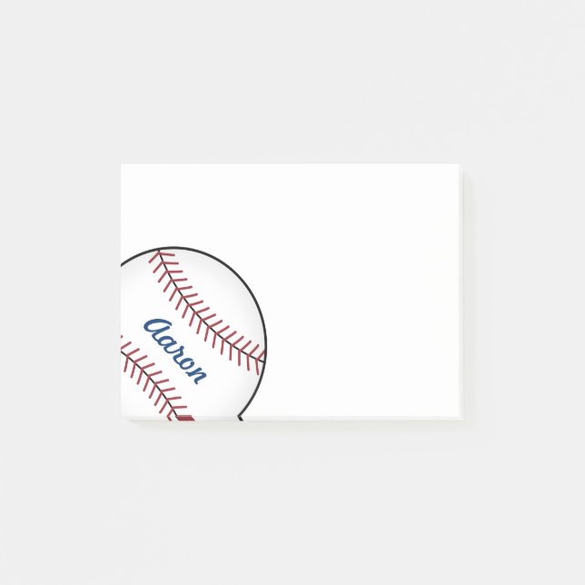 Post-it® Cadeau de notes adhésives personnalisées de baseba (Devant)
