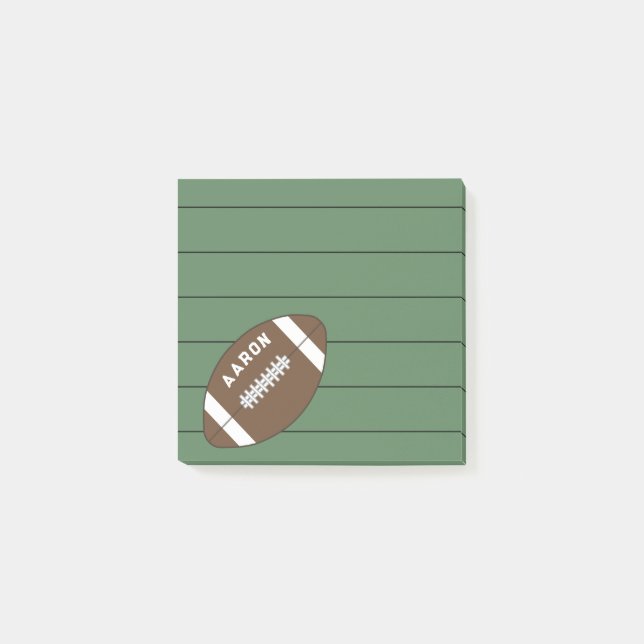 Post-it® Cadeau de notes Post It personnalisées de football (Devant)