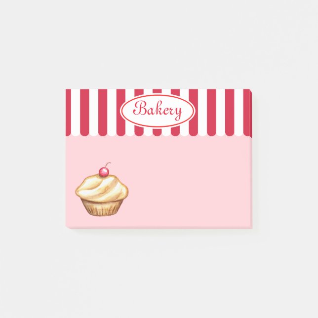 Post-it® Cadeau de papeterie Cupcake pour la cuisine (Devant)