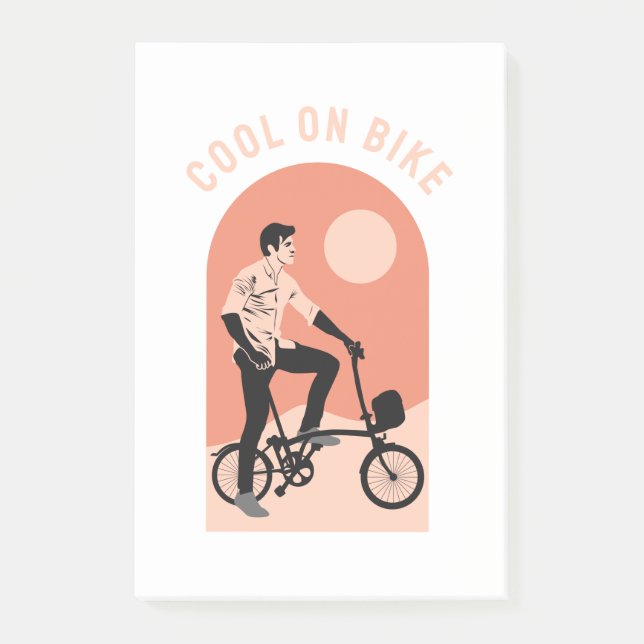 Post-it® Cadeau de vélo parfait - Cool sur le vélo (Devant)
