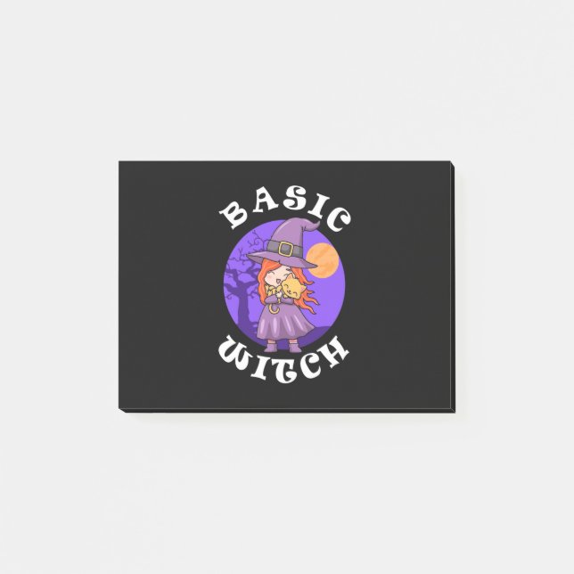 Post-it® Cadeau Halloween | Sorcière de base (Devant)