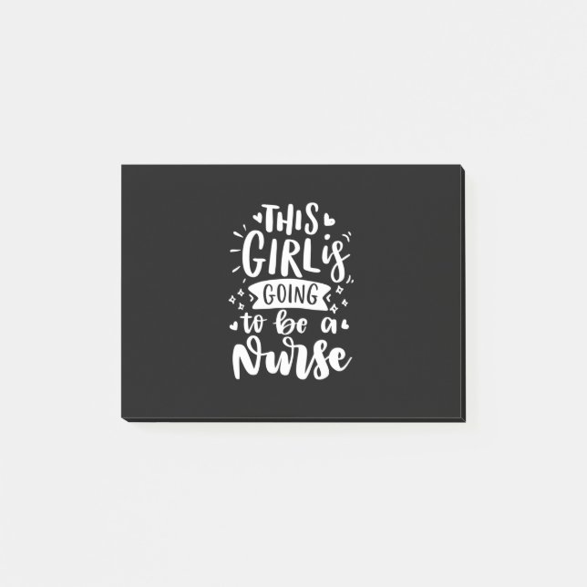 Post-it® Cadeau infirmière | Cette Fille Va Être Une Infirm (Devant)
