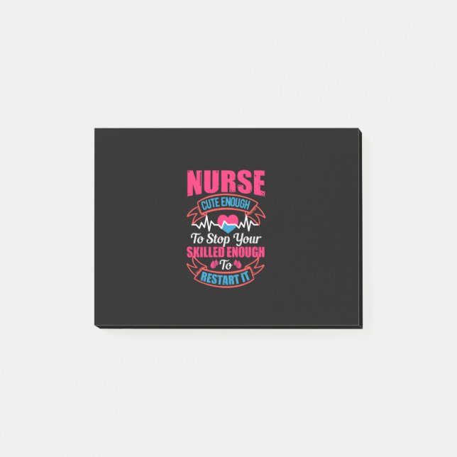 Post-it® Cadeau infirmière | Infirmière Assez Mignonne Pour (Devant)