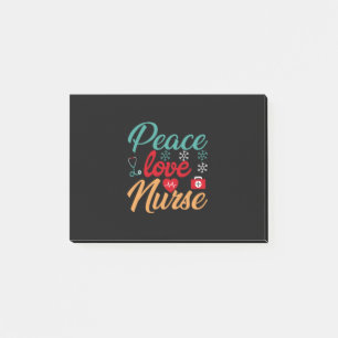 Post-it® Cadeau infirmière   Infirmière Peace Love