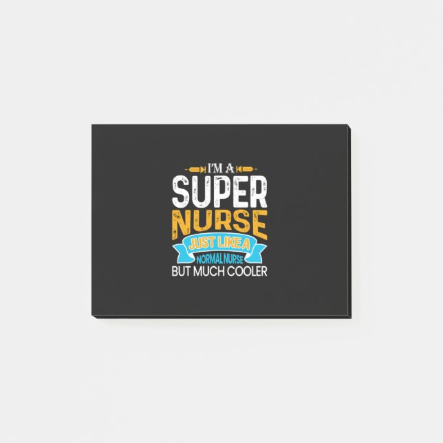 Post-it® Cadeau infirmière | Je Suis Une Super Infirmière (Devant)