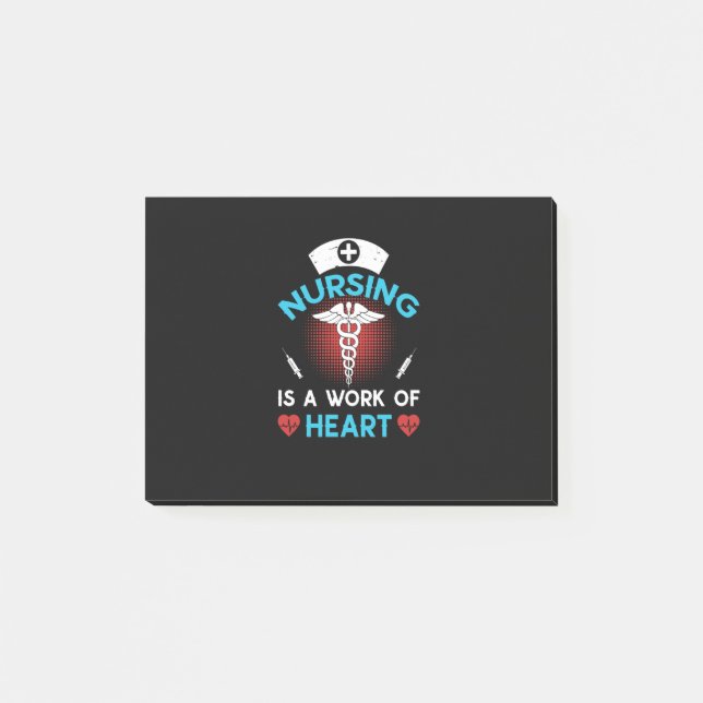 Post-it® Cadeau infirmière | L'Infirmière Est Une Oeuvre De (Devant)