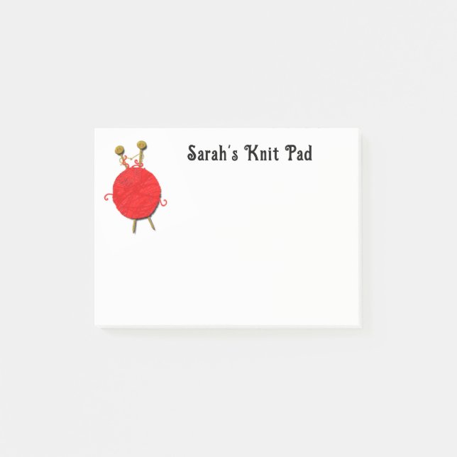 Post-it® Cadeau Knitter personnalisé (Devant)