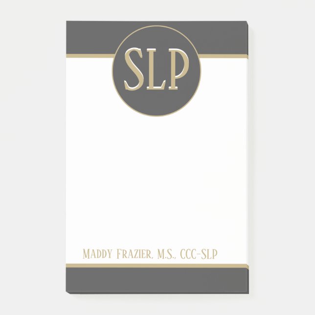 Post-it® Cadeau! Pathologiste de la parole customisée post  (Devant)