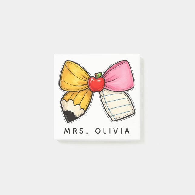 Post-it® Cadeau personnalisé pour enseignant | Enseignant p (Devant)