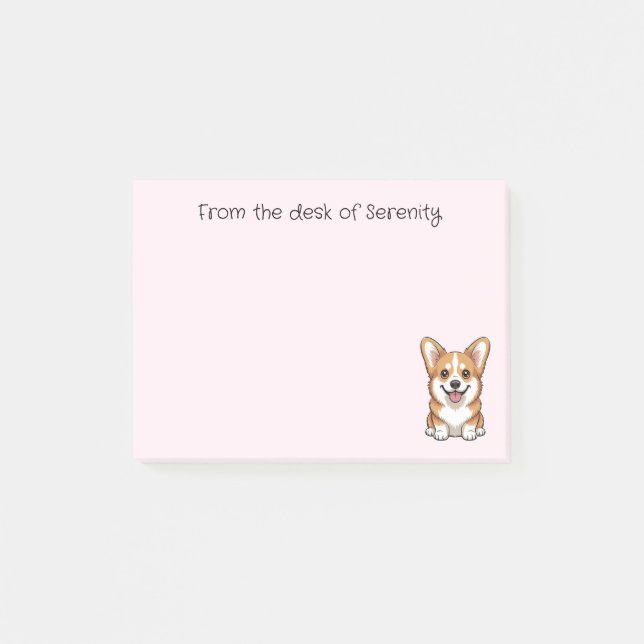 Post-it® Cadeau pour maman Corgi adorable Amateur de chiens (Devant)