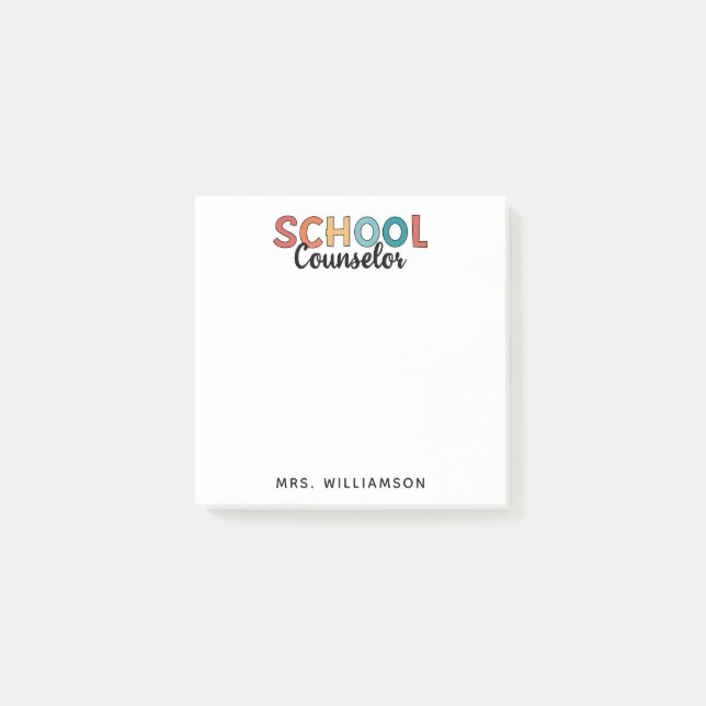 Post-it® Cadeaux d'appréciation du conseiller scolaire pers (Devant)