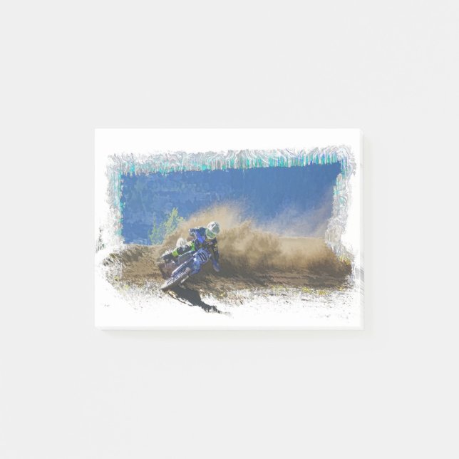 Post-it® Cadeaux d'art pour coureur de motocross (Devant)