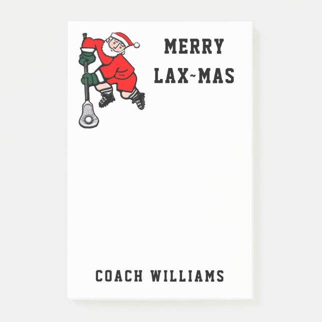 Post-it® Cadeaux de lacrosse personnalisés Notes (Devant)
