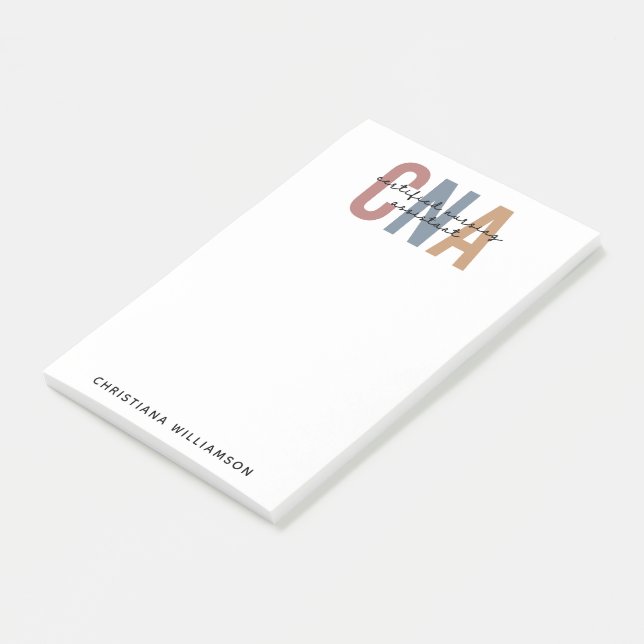 Post-it® Cadeaux de l'adjoint infirmier certifié rétro de l (Incliné)