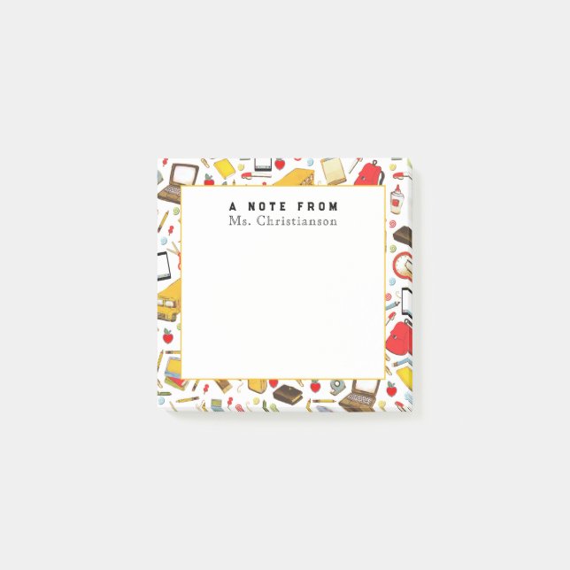 Post-it® Cadeaux d'enseignants personnalisés (Devant)