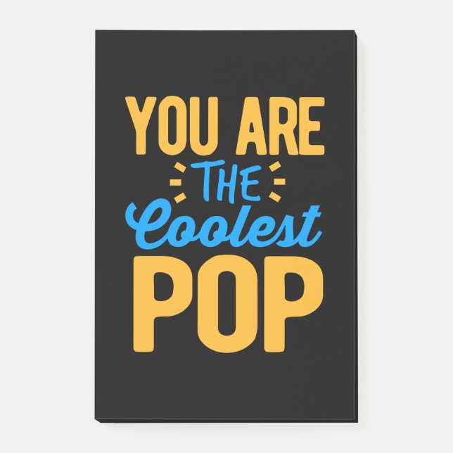 Post-it® Cadeaux papa | Tu Es Le Papa Le Plus Cool (Devant)