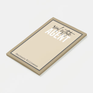 Post-it® Cadeaux Personnalisés d'Agent Immobilier pour Agen