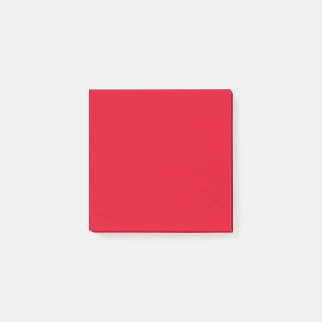 Post-it® Cadmium Rouge couleur solide (Devant)