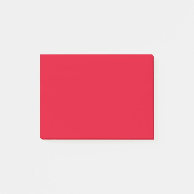 Post-it® Cadmium Rouge couleur solide (Devant)