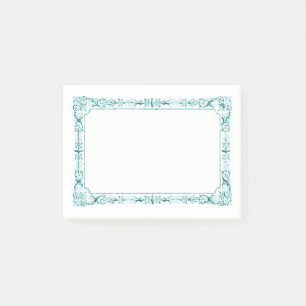 Post-it® Cadre Aqua Green Fancy