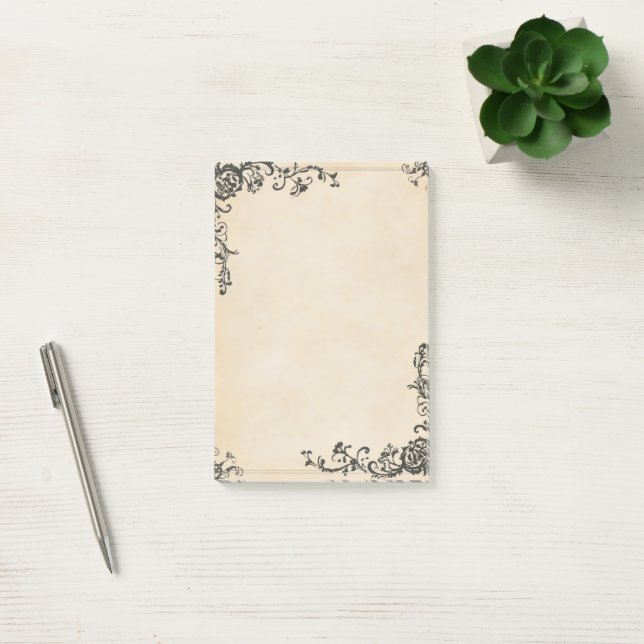 Post-it® Cadre élégant Vieux papier (Bureau)