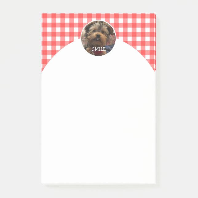 Post-it® Cadre Photo Personnalisé Pays Buffalo Rouge Check  (Devant)