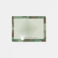 Cadre photo vert personnalisé avec silhouette Buck