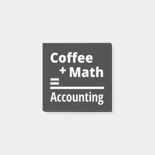 Post-it® Café + Math = Comptabilité