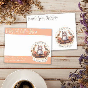 Post-it® Café ou Café Shop Chats Livres et Café