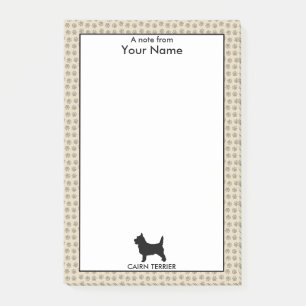 Post-it® Cairn Terrier personnalisé et fait sur commande d