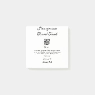 Post-it® Caisse de lune de miel scannez le code QR ajouter 