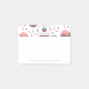 Post-it® Cake Pop Sprinkings Bakery Cake Business Logo
