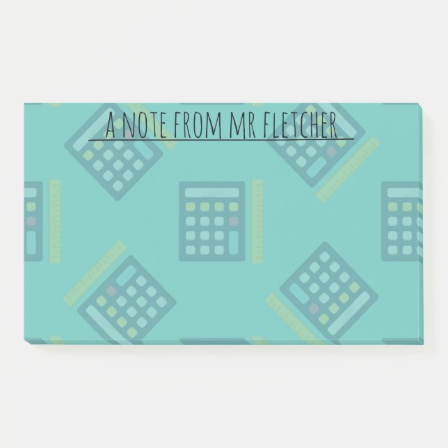 Post-it® Calculatrices personnalisées Notes mathématiques p (Devant)