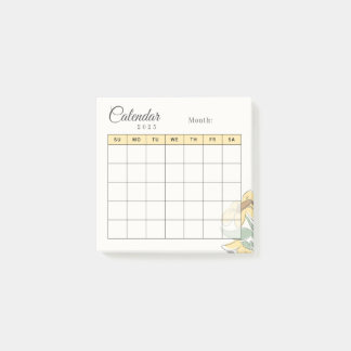 Post-it® Calendrier du planificateur mensuel Jaune et Noir