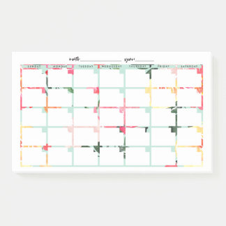 Post-it® Calendrier Floral de la menthe non daté