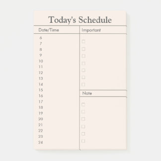 Post-it® Calendrier quotidien minimal