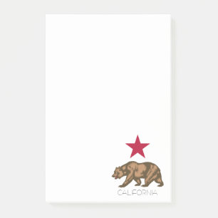 Post-it® California Bear Republic Grizzly et Star