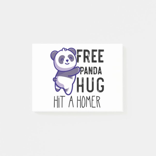 Post-it® Câlins de panda gratuits frappent un homer cadeaux (Devant)