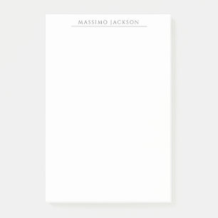 Post-it® Calligraphie chic simple noir et blanc de son prop