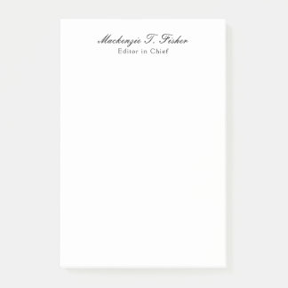 Post-it® Calligraphie classique Élégante Plaque blanche sim
