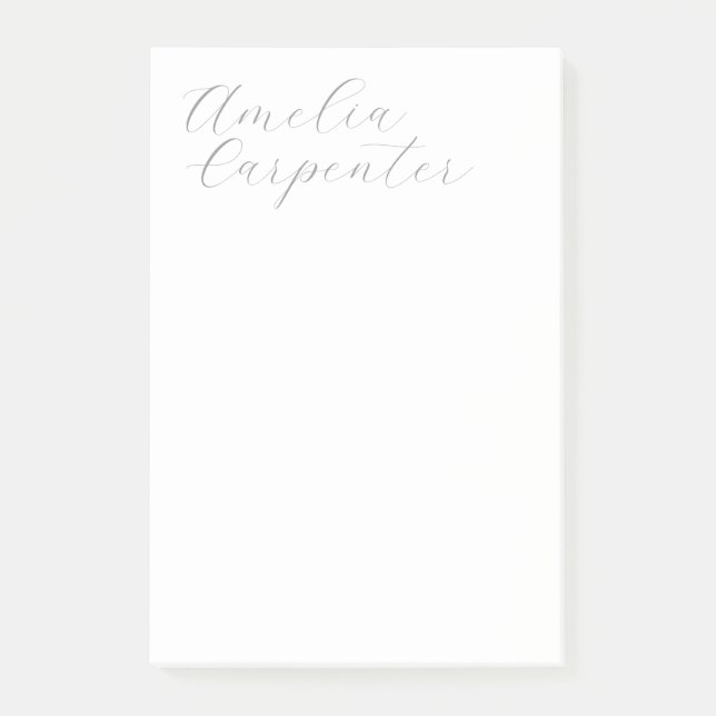 Post-it® Calligraphie classique minimaliste professionnel (Devant)